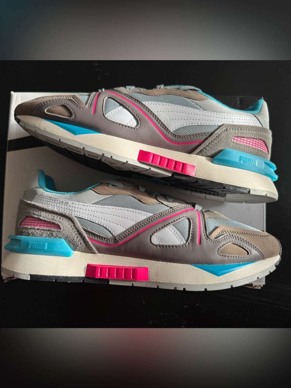 Puma Mirage Mox Steel Gray Cyan, size 9M/10.5W. Brand New in OG Box